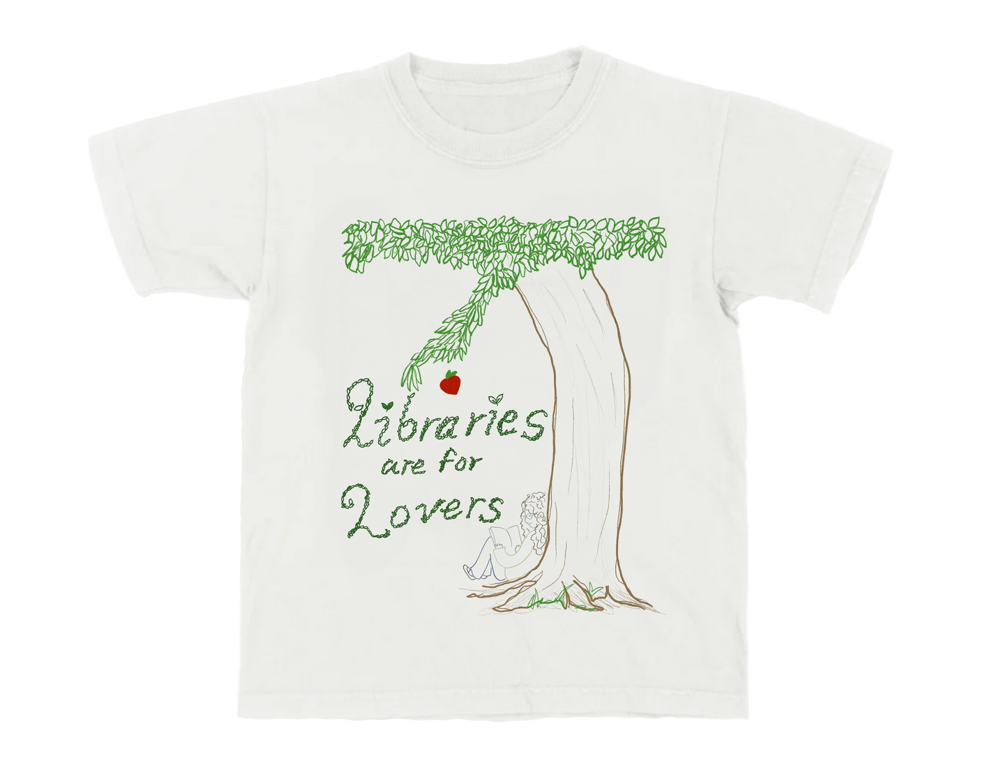 Libraries Are For Lovers Fitted Tee