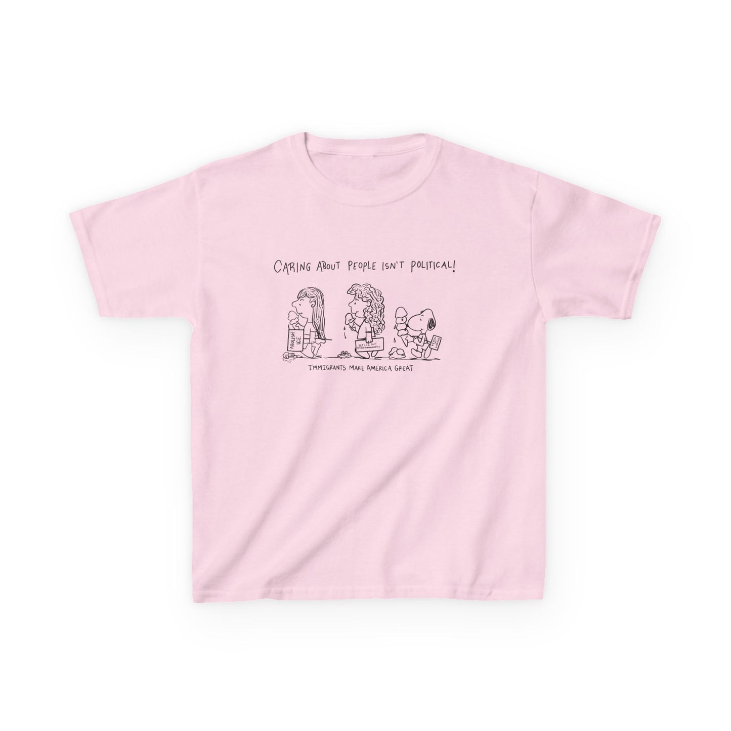 Caring About People Fitted Tee