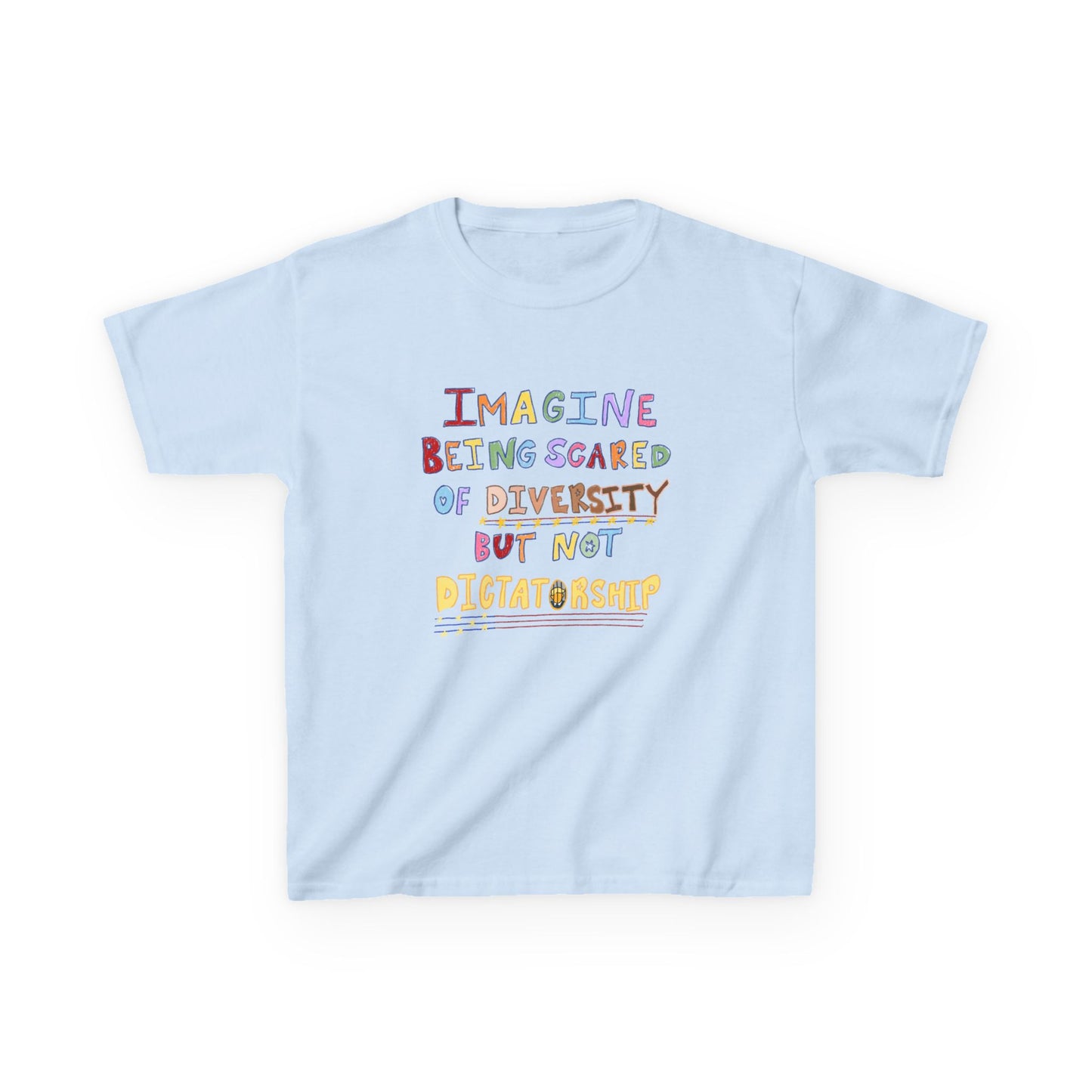 Imagine Being Scared Of Diversity Fitted Tee