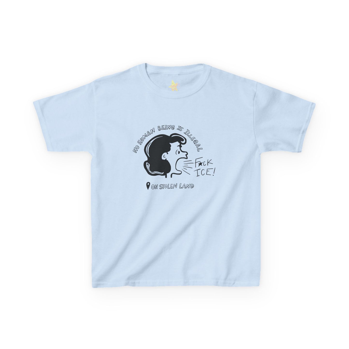 Lucy Says Fuck ICE Fitted Tee