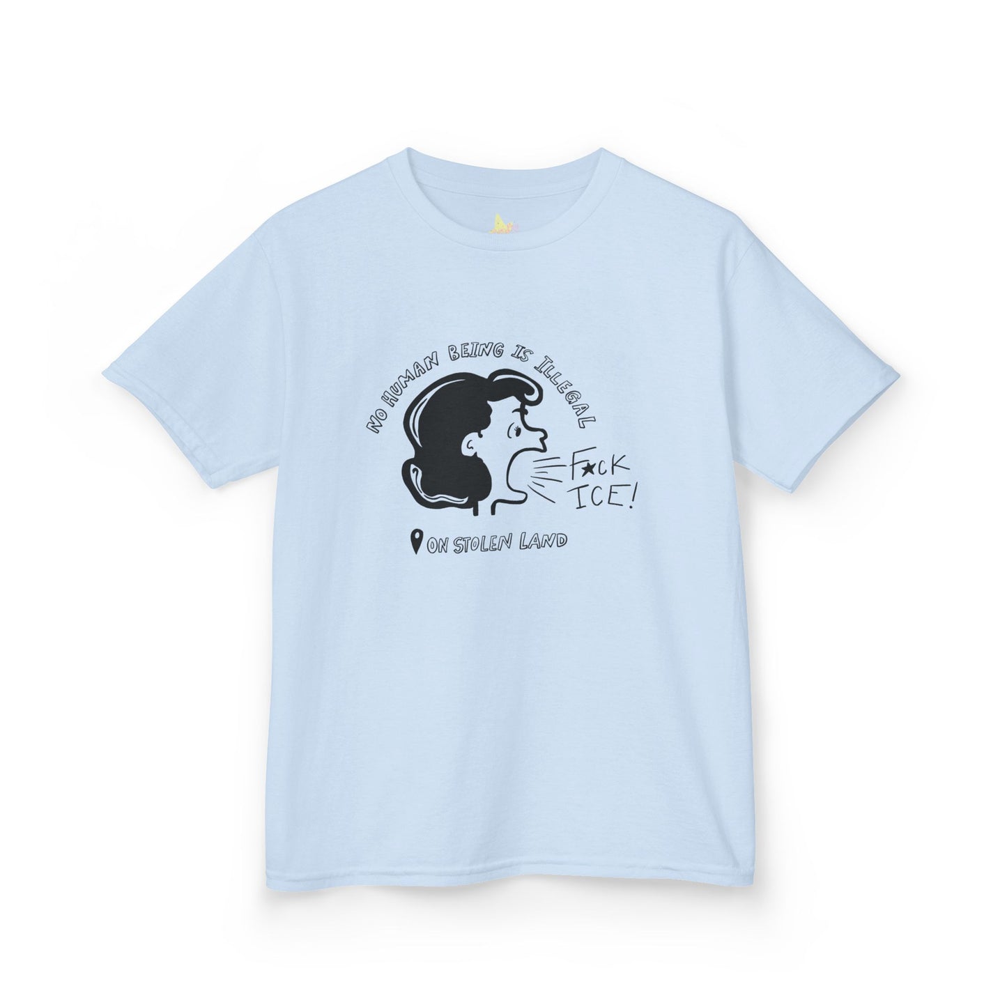 Lucy Says Fuck ICE Fitted Tee