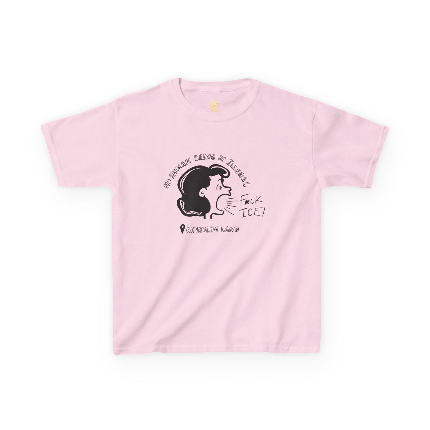 Lucy Says Fuck ICE Fitted Tee