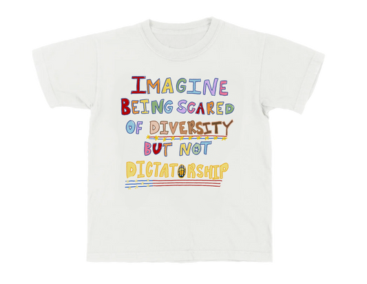Imagine Being Scared Of Diversity Fitted Tee