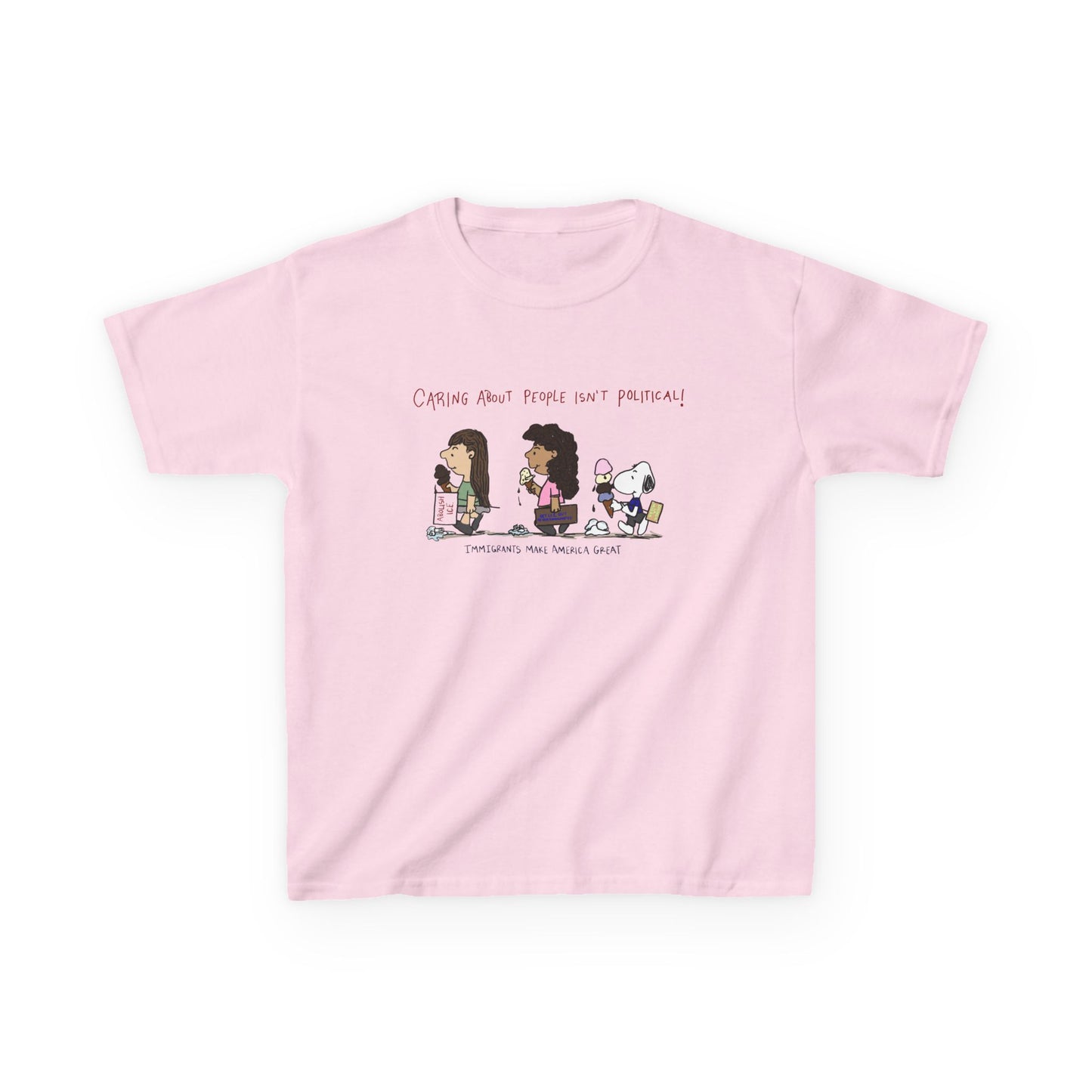 Caring About People V2 Fitted Tee