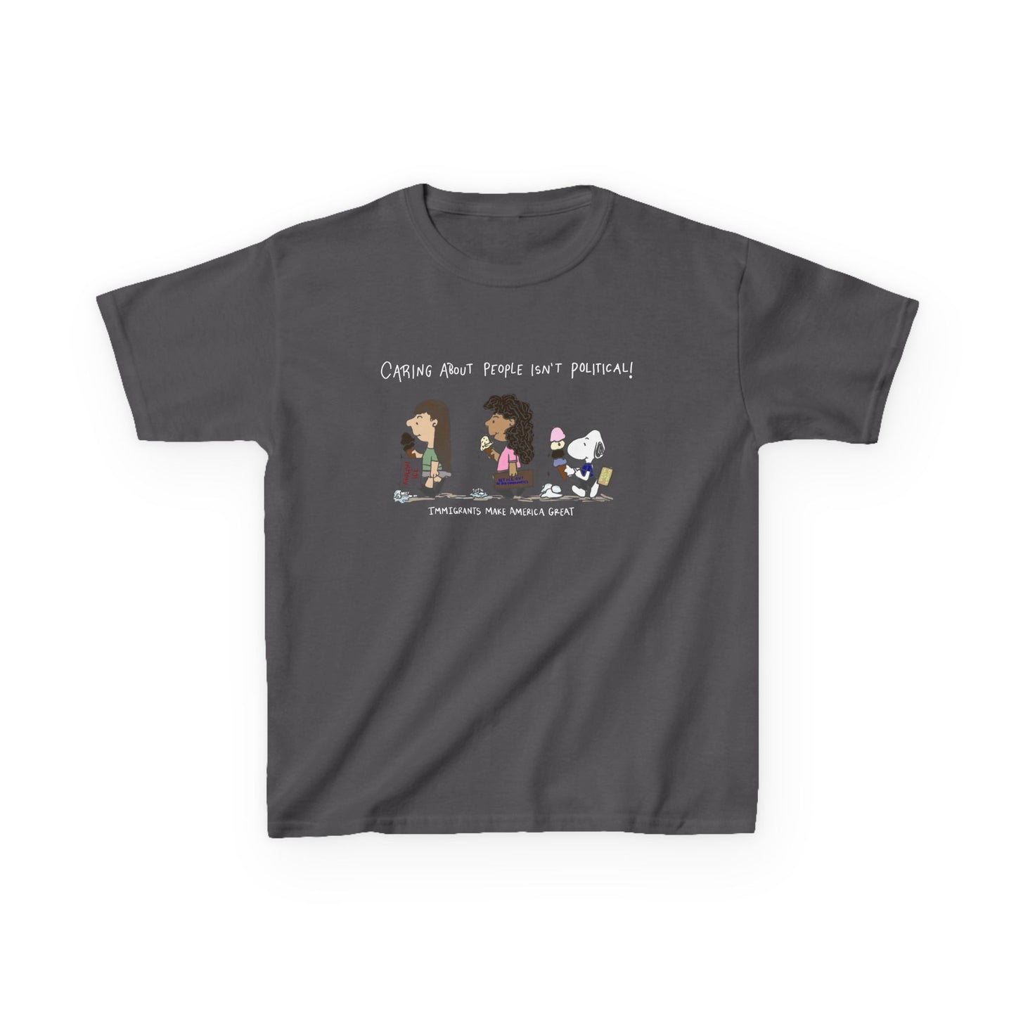 Caring About People V2 Fitted Tee