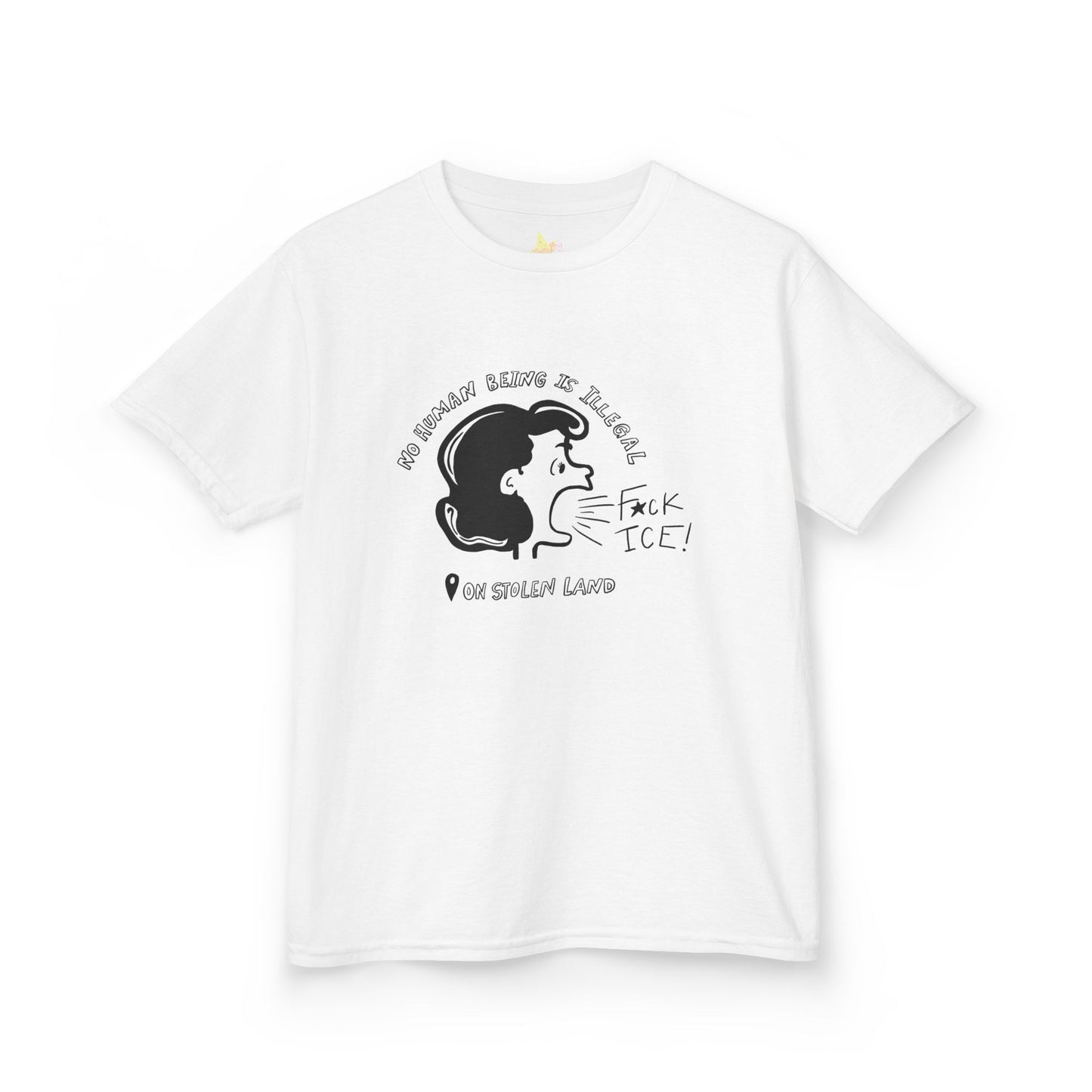 Lucy Says Fuck ICE Fitted Tee