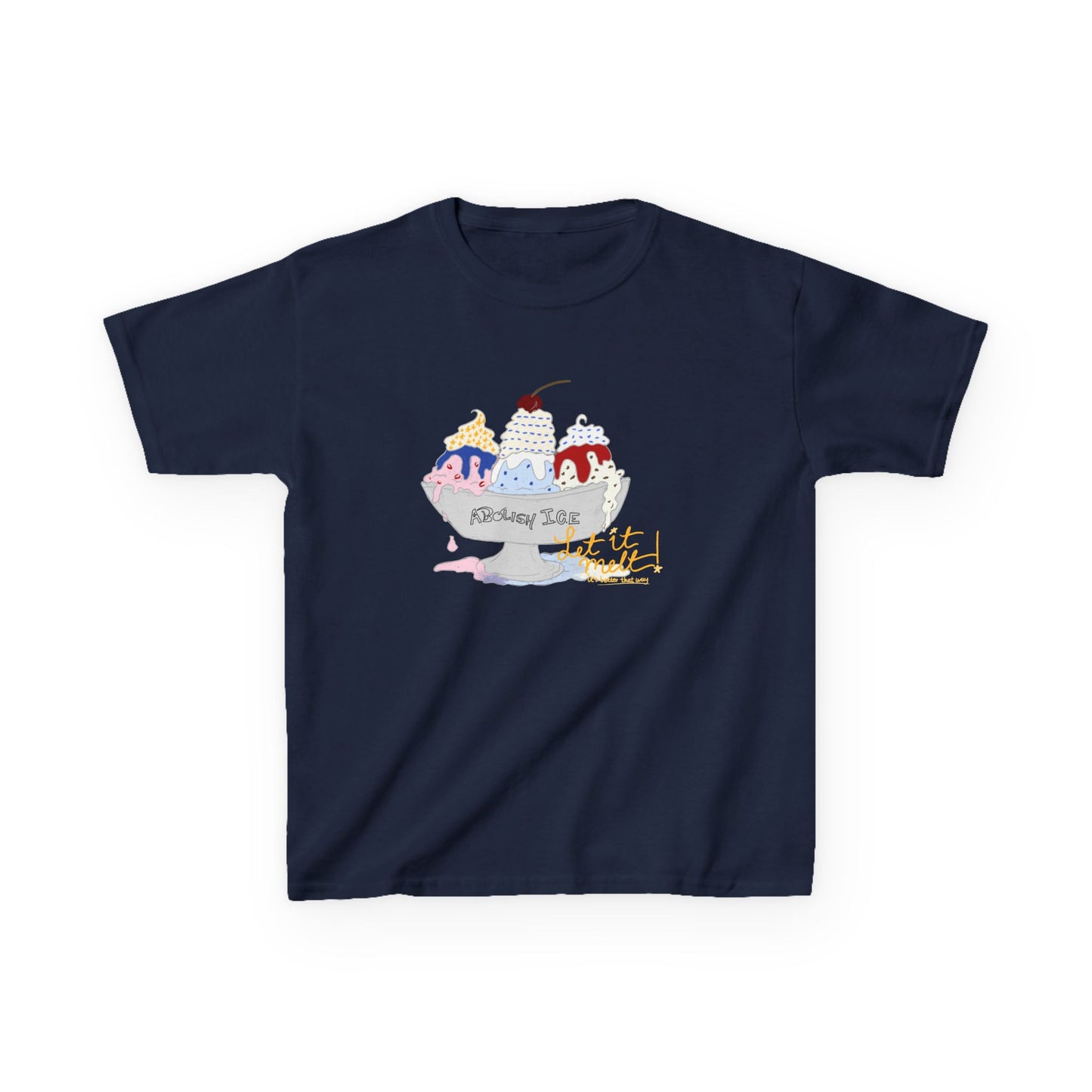 Abolish ICE Sundae Fitted Tee