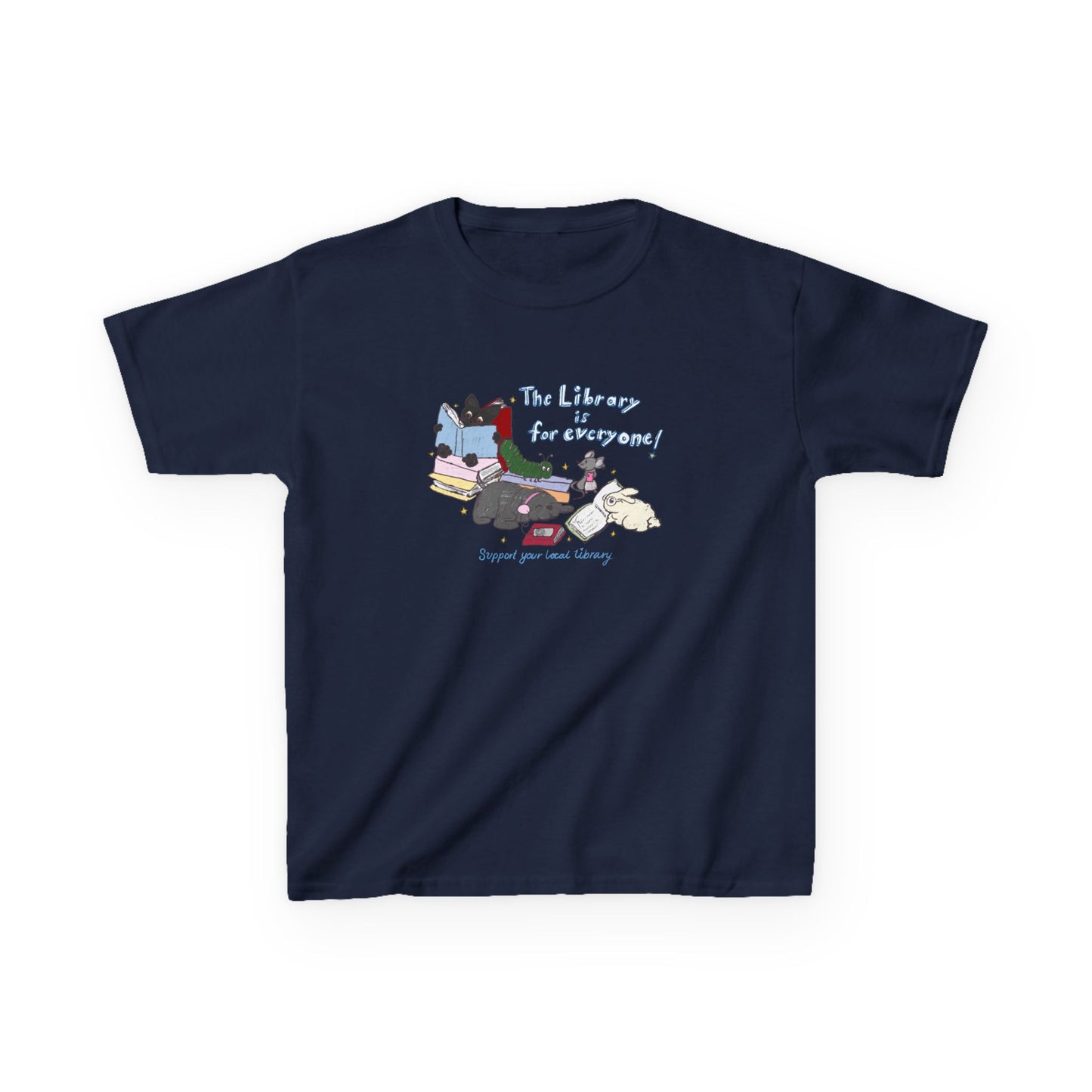 The Library Is For Everyone Fitted Tee