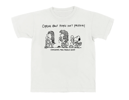 Caring About People Fitted Tee