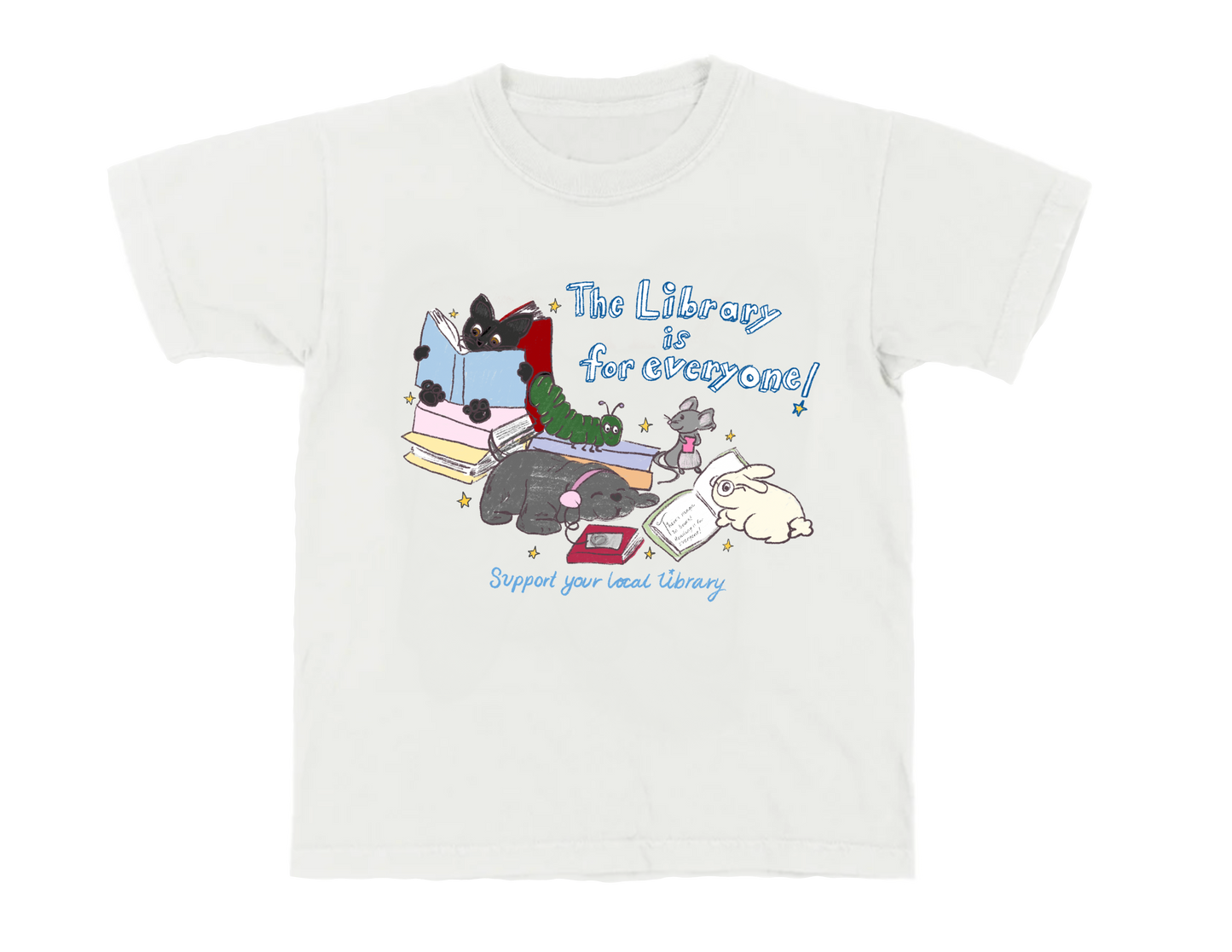 The Library Is For Everyone Fitted Tee