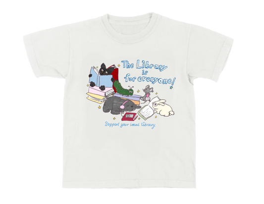 The Library Is For Everyone Fitted Tee