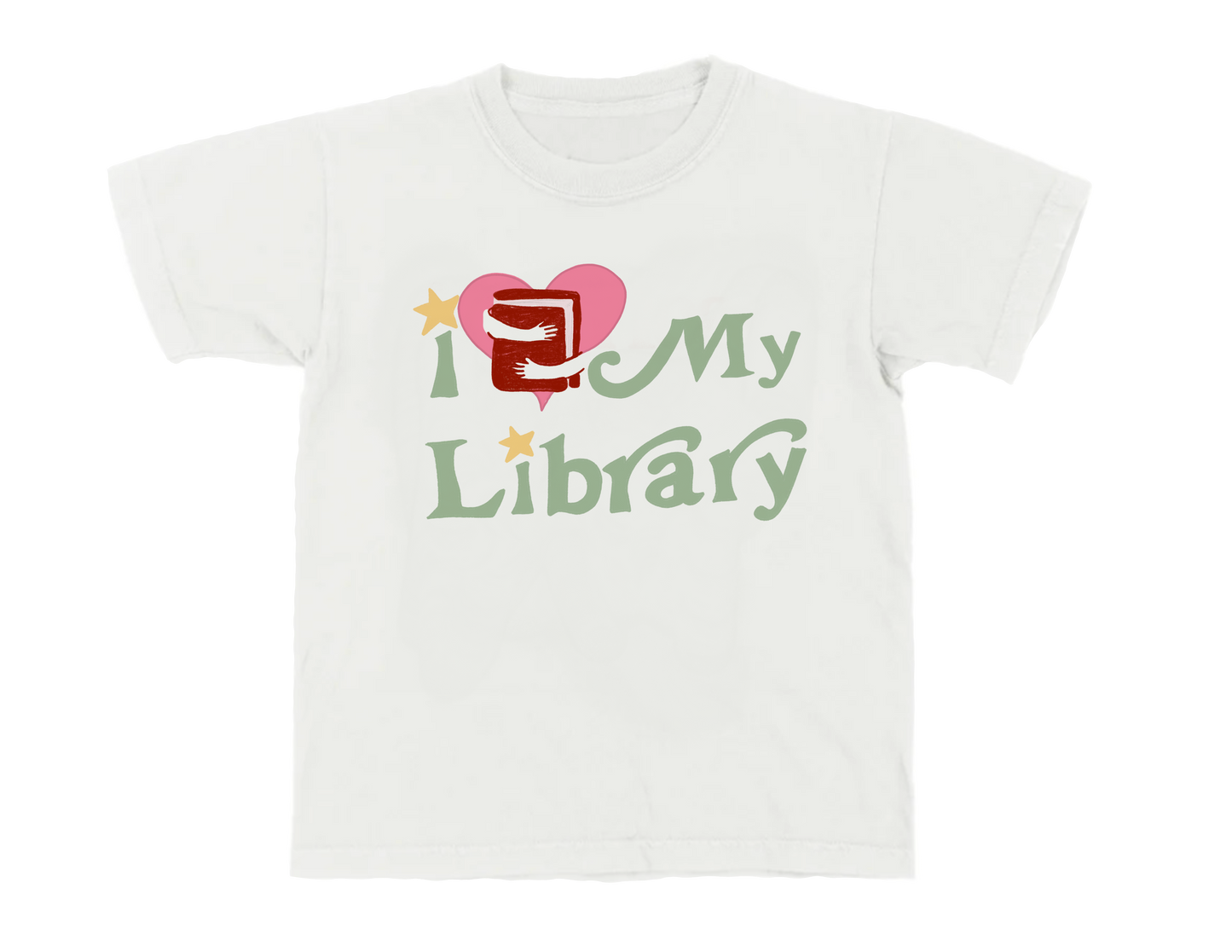 Love My Library Fitted Tee