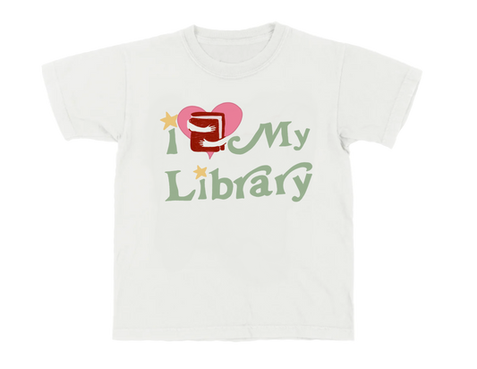 Love My Library Fitted Tee