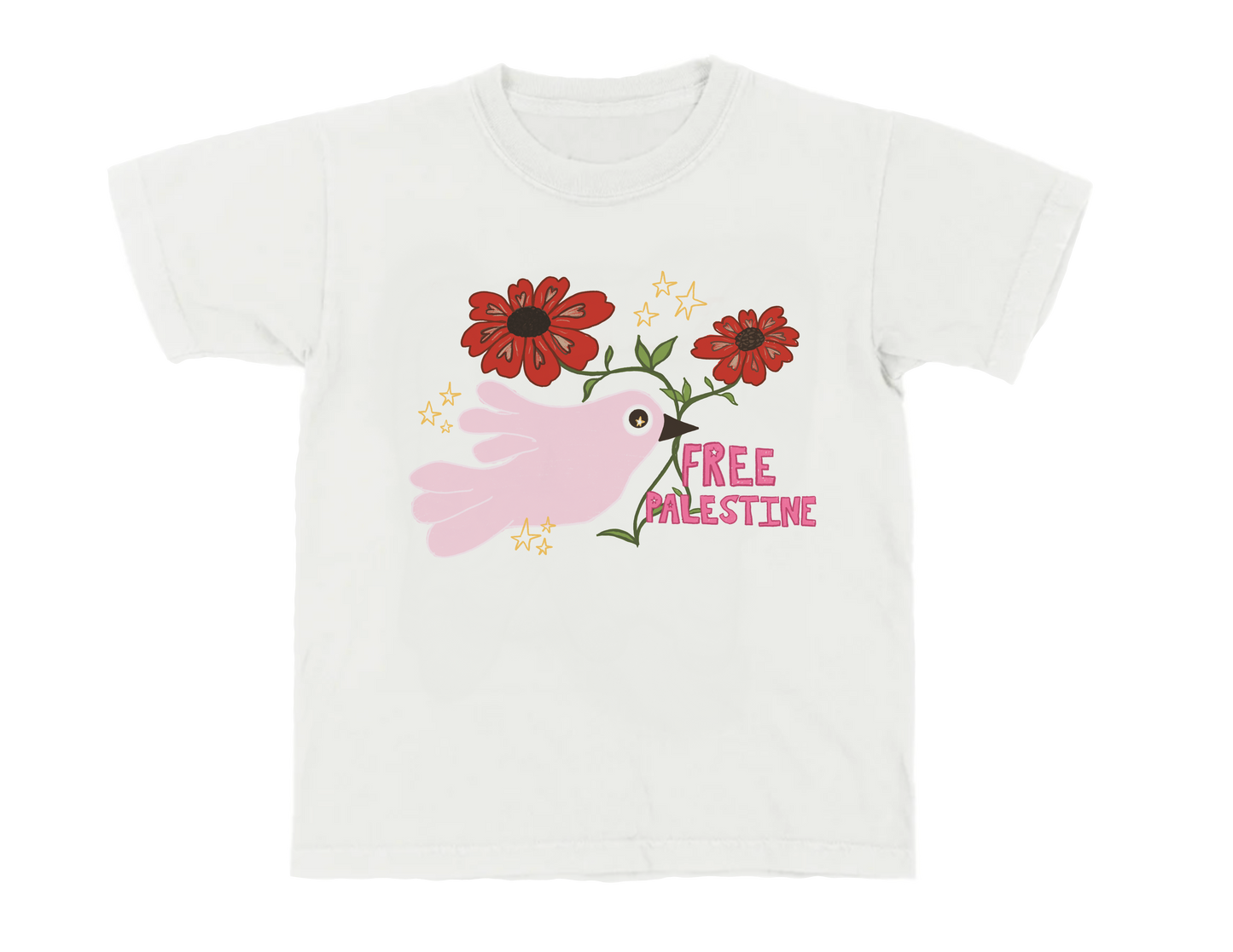 Palestine Poppies Fitted Tee