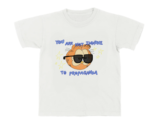 Immune To Propaganda Fitted Tee