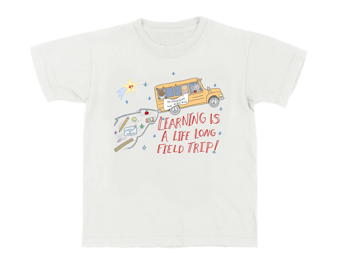 Learning Is A Field Trip Fitted Tee